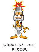 Spark Plug Character Clipart #16880 by Mascot Junction
