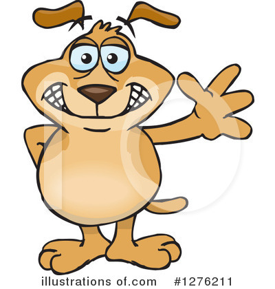Royalty-Free (RF) Sparkey Dog Clipart Illustration by Dennis Holmes Designs - Stock Sample #1276211