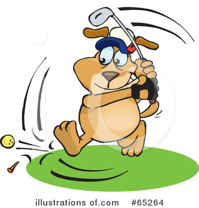 Royalty-Free (RF) Sparkey Dog Clipart Illustration by Dennis Holmes Designs - Stock Sample #65264