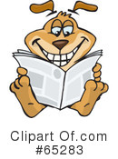 Sparkey Dog Clipart #65283 by Dennis Holmes Designs
