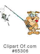 Sparkey Dog Clipart #65306 by Dennis Holmes Designs
