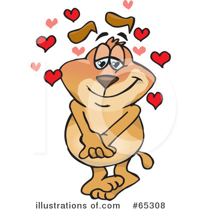 Royalty-Free (RF) Sparkey Dog Clipart Illustration by Dennis Holmes Designs - Stock Sample #65308