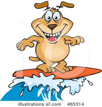 Sparkey Dog Clipart #65314 by Dennis Holmes Designs
