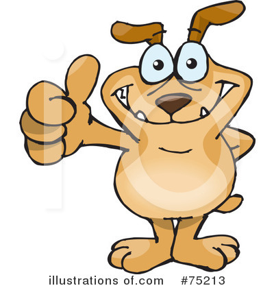 Royalty-Free (RF) Sparkey Dog Clipart Illustration by Dennis Holmes Designs - Stock Sample #75213