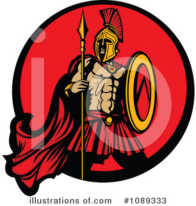 Spartan Clipart #1089333 by Chromaco