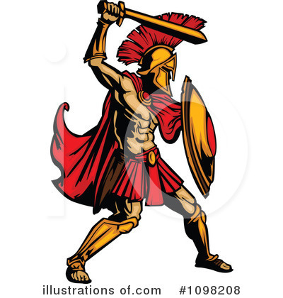 Spartan Clipart #1098208 by Chromaco