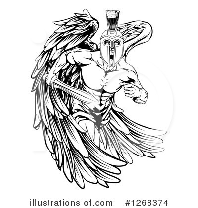 Royalty-Free (RF) Spartan Clipart Illustration by AtStockIllustration - Stock Sample #1268374