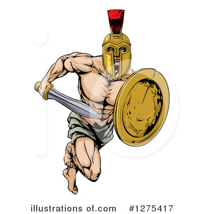 Spartan Clipart #1275417 by AtStockIllustration