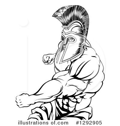 Royalty-Free (RF) Spartan Clipart Illustration by AtStockIllustration - Stock Sample #1292905