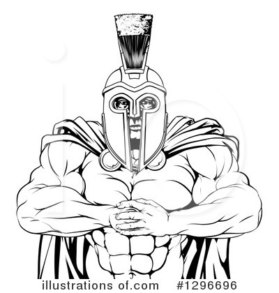 Royalty-Free (RF) Spartan Clipart Illustration by AtStockIllustration - Stock Sample #1296696