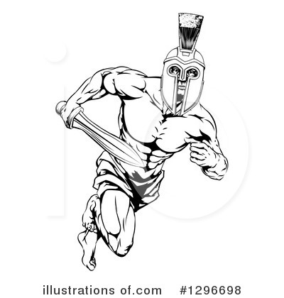 Royalty-Free (RF) Spartan Clipart Illustration by AtStockIllustration - Stock Sample #1296698