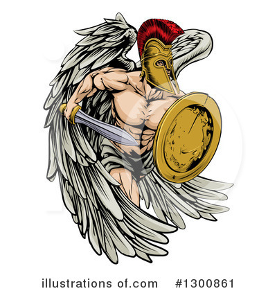Royalty-Free (RF) Spartan Clipart Illustration by AtStockIllustration - Stock Sample #1300861