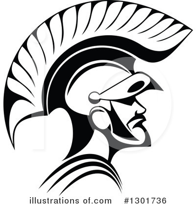Royalty-Free (RF) Spartan Clipart Illustration by Vector Tradition SM - Stock Sample #1301736