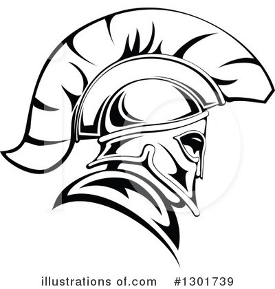 Royalty-Free (RF) Spartan Clipart Illustration by Vector Tradition SM - Stock Sample #1301739