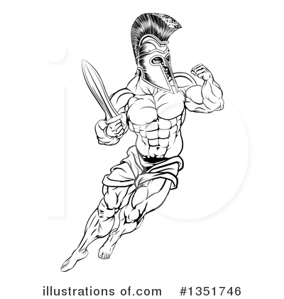Trojans Clipart #1351746 by AtStockIllustration