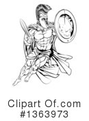 Spartan Clipart #1363973 by AtStockIllustration
