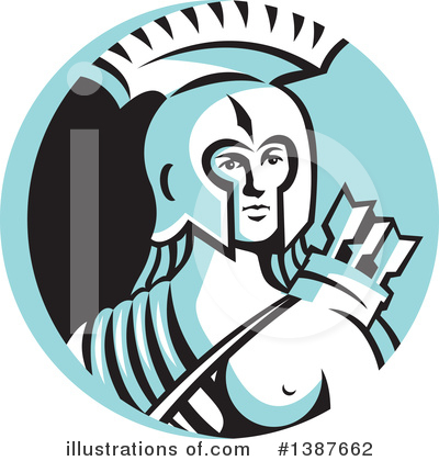 Royalty-Free (RF) Spartan Clipart Illustration by patrimonio - Stock Sample #1387662
