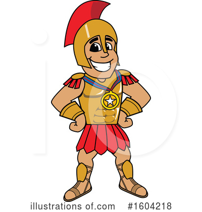 Royalty-Free (RF) Spartan Clipart Illustration by Mascot Junction - Stock Sample #1604218