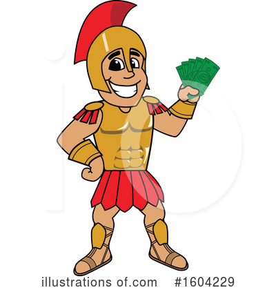 Royalty-Free (RF) Spartan Clipart Illustration by Mascot Junction - Stock Sample #1604229