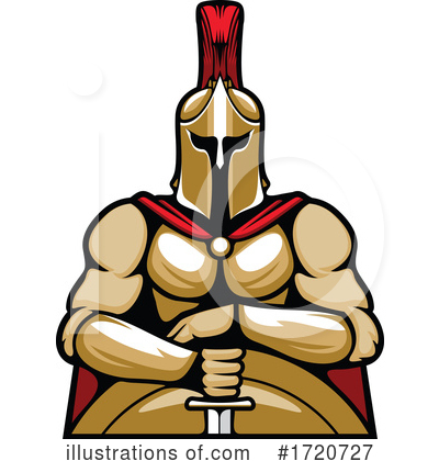 Spartan Clipart #1720727 by Vector Tradition SM