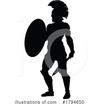 Royalty-Free (RF) Spartan Clipart Illustration by AtStockIllustration - Stock Sample #1794650