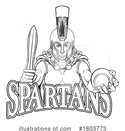 Royalty-Free (RF) Spartan Clipart Illustration by AtStockIllustration - Stock Sample #1803773