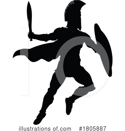 Royalty-Free (RF) Spartan Clipart Illustration by AtStockIllustration - Stock Sample #1805887