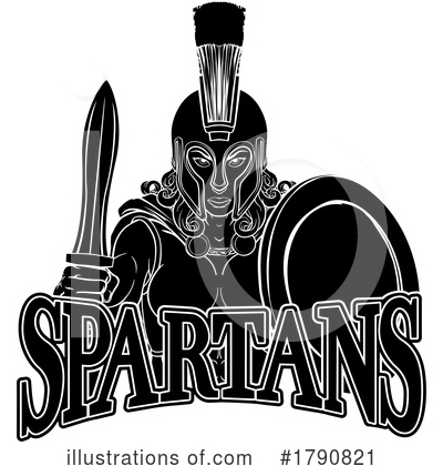 Royalty-Free (RF) Spartans Clipart Illustration by AtStockIllustration - Stock Sample #1790821