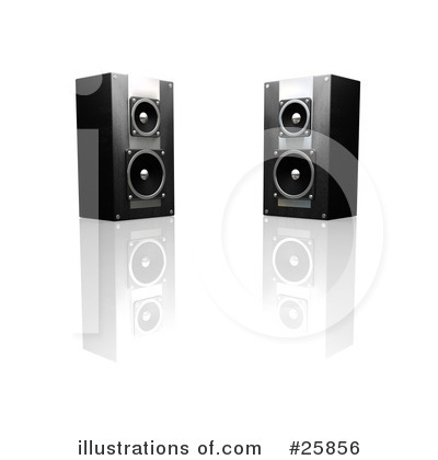 Royalty-Free (RF) Speakers Clipart Illustration by KJ Pargeter - Stock Sample #25856
