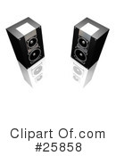 Speakers Clipart #25858 by KJ Pargeter