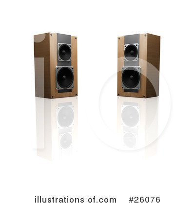 Royalty-Free (RF) Speakers Clipart Illustration by KJ Pargeter - Stock Sample #26076