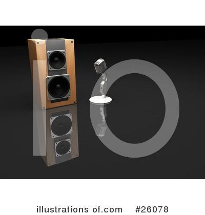 Royalty-Free (RF) Speakers Clipart Illustration by KJ Pargeter - Stock Sample #26078