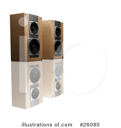 Royalty-Free (RF) Speakers Clipart Illustration by KJ Pargeter - Stock Sample #26080