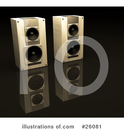 Royalty-Free (RF) Speakers Clipart Illustration by KJ Pargeter - Stock Sample #26081