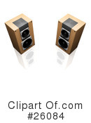 Speakers Clipart #26084 by KJ Pargeter