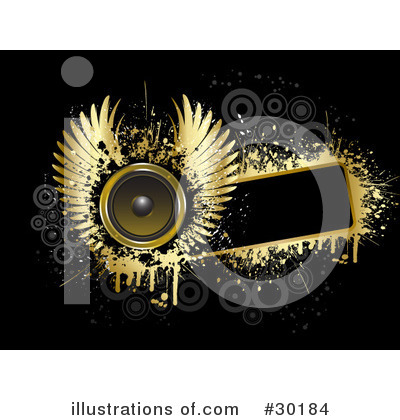 Royalty-Free (RF) Speakers Clipart Illustration by KJ Pargeter - Stock Sample #30184