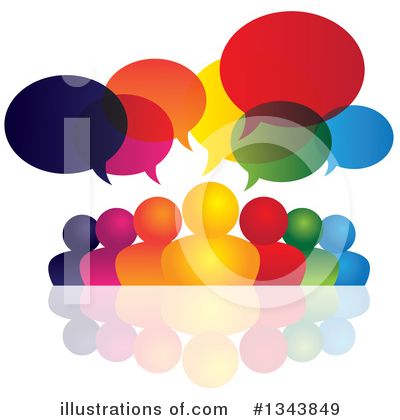 Royalty-Free (RF) Speech Balloon Clipart Illustration by ColorMagic - Stock Sample #1343849