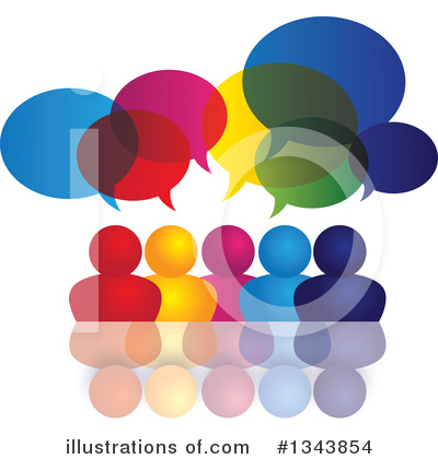 Royalty-Free (RF) Speech Balloon Clipart Illustration by ColorMagic - Stock Sample #1343854