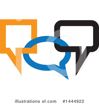 Royalty-Free (RF) Speech Balloon Clipart Illustration by ColorMagic - Stock Sample #1444922