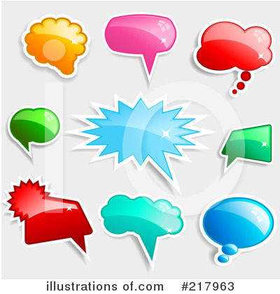 Royalty-Free (RF) Speech Balloon Clipart Illustration by KJ Pargeter - Stock Sample #217963