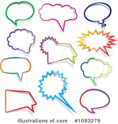Text Balloons Clipart #1083279 by KJ Pargeter