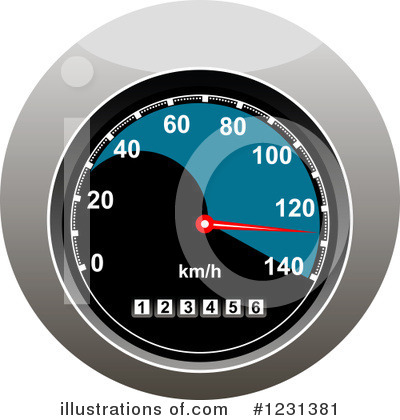 Speedometer Clipart #1231381 by Vector Tradition SM