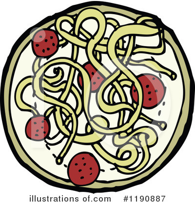 Royalty-Free (RF) Speghetti Clipart Illustration by lineartestpilot - Stock Sample #1190887