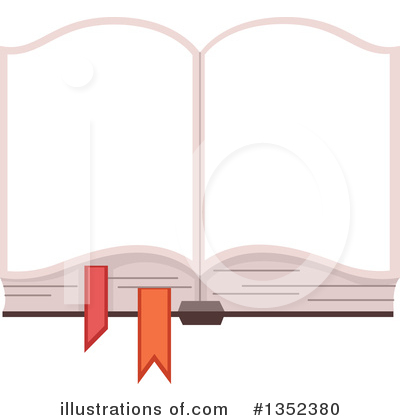 Open Book Clipart #1352380 by BNP Design Studio
