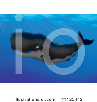 Royalty-Free (RF) Sperm Whale Clipart Illustration by Alex Bannykh - Stock Sample #1125442