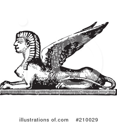Royalty-Free (RF) Sphinx Clipart Illustration by BestVector - Stock Sample #210029