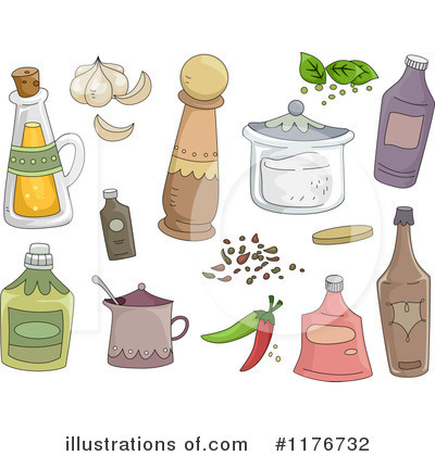Royalty-Free (RF) Spices Clipart Illustration by BNP Design Studio - Stock Sample #1176732