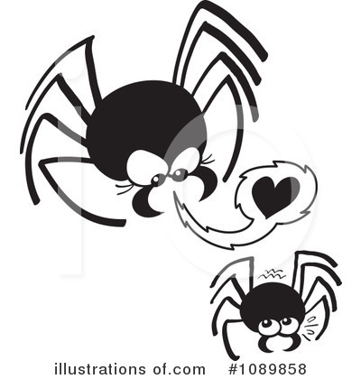 Royalty-Free (RF) Spider Clipart Illustration by Zooco - Stock Sample #1089858