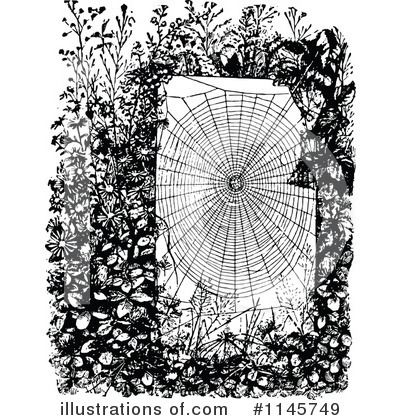 Royalty-Free (RF) Spider Clipart Illustration by Prawny Vintage - Stock Sample #1145749