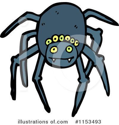 Royalty-Free (RF) Spider Clipart Illustration by lineartestpilot - Stock Sample #1153493